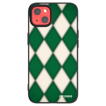 Picasee Μαύρη θήκη σιλικόνης για Apple iPhone 13 - Emerald Diamond