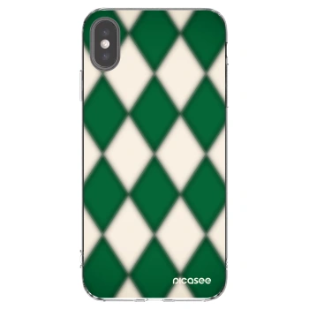 Picasee διαφανής θήκη σιλικόνης Apple iPhone XS Max - Emerald Diamond