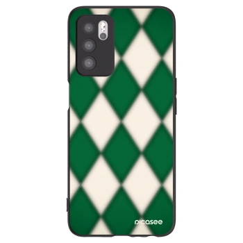 Picasee Μαύρη θήκη σιλικόνης για OPPO A16s - Emerald Diamond