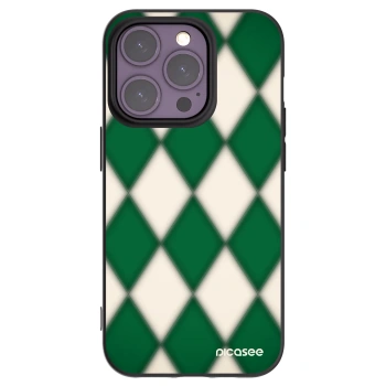 Picasee Μαύρη θήκη σιλικόνης για Apple iPhone 14 Pro - Emerald Diamond