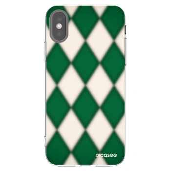 Picasee διαφανής θήκη σιλικόνης Apple iPhone X/XS - Emerald Diamond