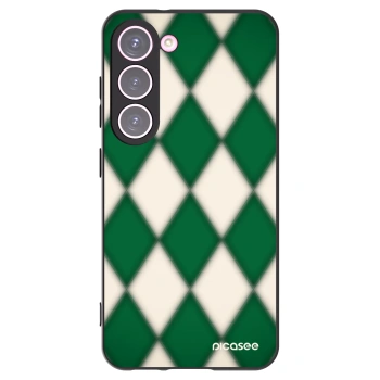 Picasee Μαύρη θήκη σιλικόνης για Samsung Galaxy S23 5G - Emerald Diamond
