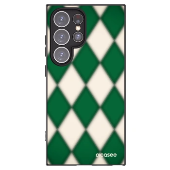 Picasee Μαύρη θήκη σιλικόνης για Samsung Galaxy S24 Ultra S928B 5G - Emerald Diamond