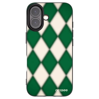 Picasee Μαύρη θήκη σιλικόνης για Apple iPhone 16 - Emerald Diamond