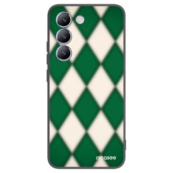 Picasee Μαύρη θήκη σιλικόνης για Vivo V40 SE 5G - Emerald Diamond