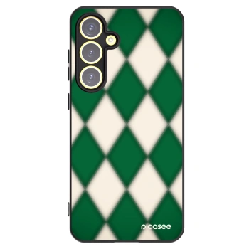 Picasee Μαύρη θήκη σιλικόνης για Samsung Galaxy S24 FE S721B - Emerald Diamond