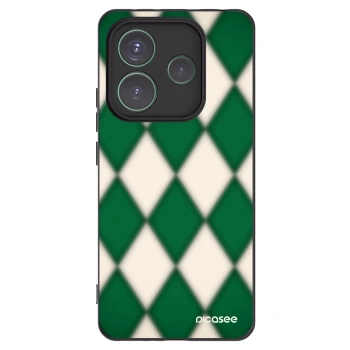 Picasee Μαύρη θήκη σιλικόνης για Xiaomi Redmi Note 14 5G - Emerald Diamond