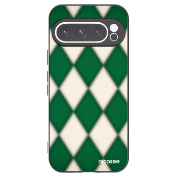 Picasee Μαύρη θήκη σιλικόνης για Google Pixel 9 Pro - Emerald Diamond