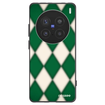 Picasee Μαύρη θήκη σιλικόνης για Vivo X200 Pro - Emerald Diamond