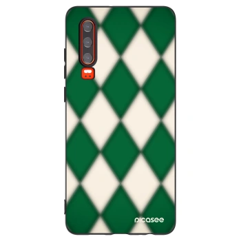 Picasee Μαύρη θήκη σιλικόνης για Huawei P30 - Emerald Diamond