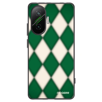 Picasee Μαύρη θήκη σιλικόνης για Xiaomi Poco F7 Pro 5G - Emerald Diamond