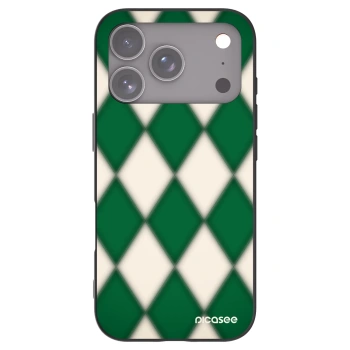 Picasee Μαύρη θήκη σιλικόνης για Apple iPhone 17 Pro - Emerald Diamond