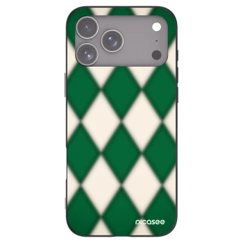 Picasee Μαύρη θήκη σιλικόνης για Apple iPhone 17 Pro Max - Emerald Diamond