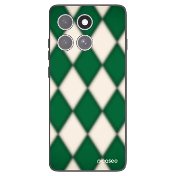 Picasee Μαύρη θήκη σιλικόνης για Motorola Edge 60 Pro - Emerald Diamond