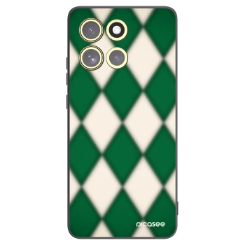 Picasee Μαύρη θήκη σιλικόνης για Motorola Moto G86 5G - Emerald Diamond