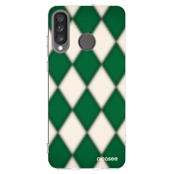 Picasee διαφανής θήκη σιλικόνης Huawei P30 Lite - Emerald Diamond