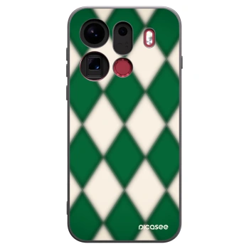 Picasee Μαύρη θήκη σιλικόνης για OPPO Find X9 Pro - Emerald Diamond