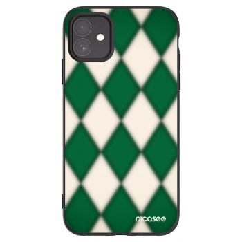 Picasee Μαύρη θήκη σιλικόνης για Apple iPhone 11 - Emerald Diamond