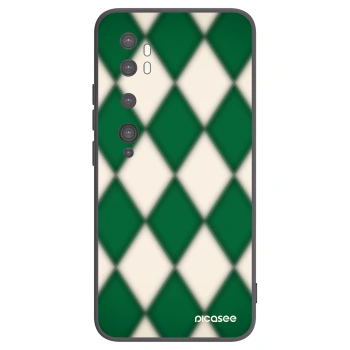 Picasee Μαύρη θήκη σιλικόνης για Xiaomi Mi Note 10 (Pro) - Emerald Diamond