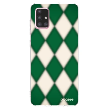 Picasee διαφανής θήκη σιλικόνης Samsung Galaxy A71 A715F - Emerald Diamond