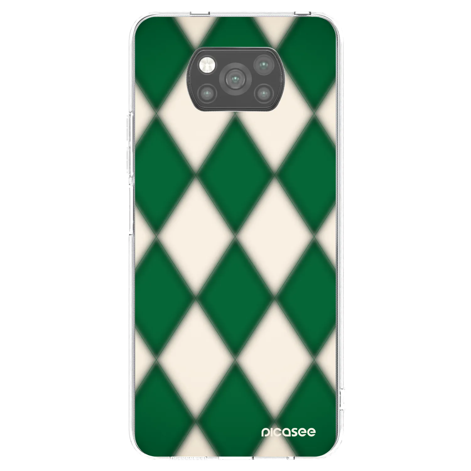 Picasee Μαύρη θήκη σιλικόνης για Xiaomi Poco X3 - Emerald Diamond