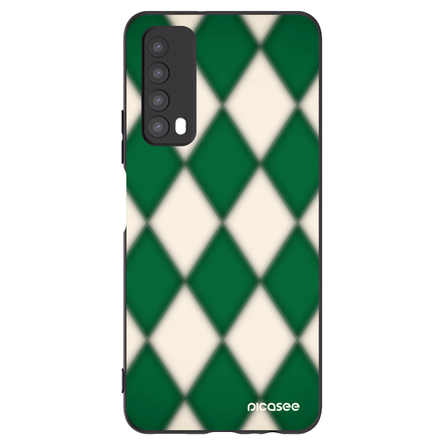 Picasee Μαύρη θήκη σιλικόνης για Huawei P Smart 2021 - Emerald Diamond