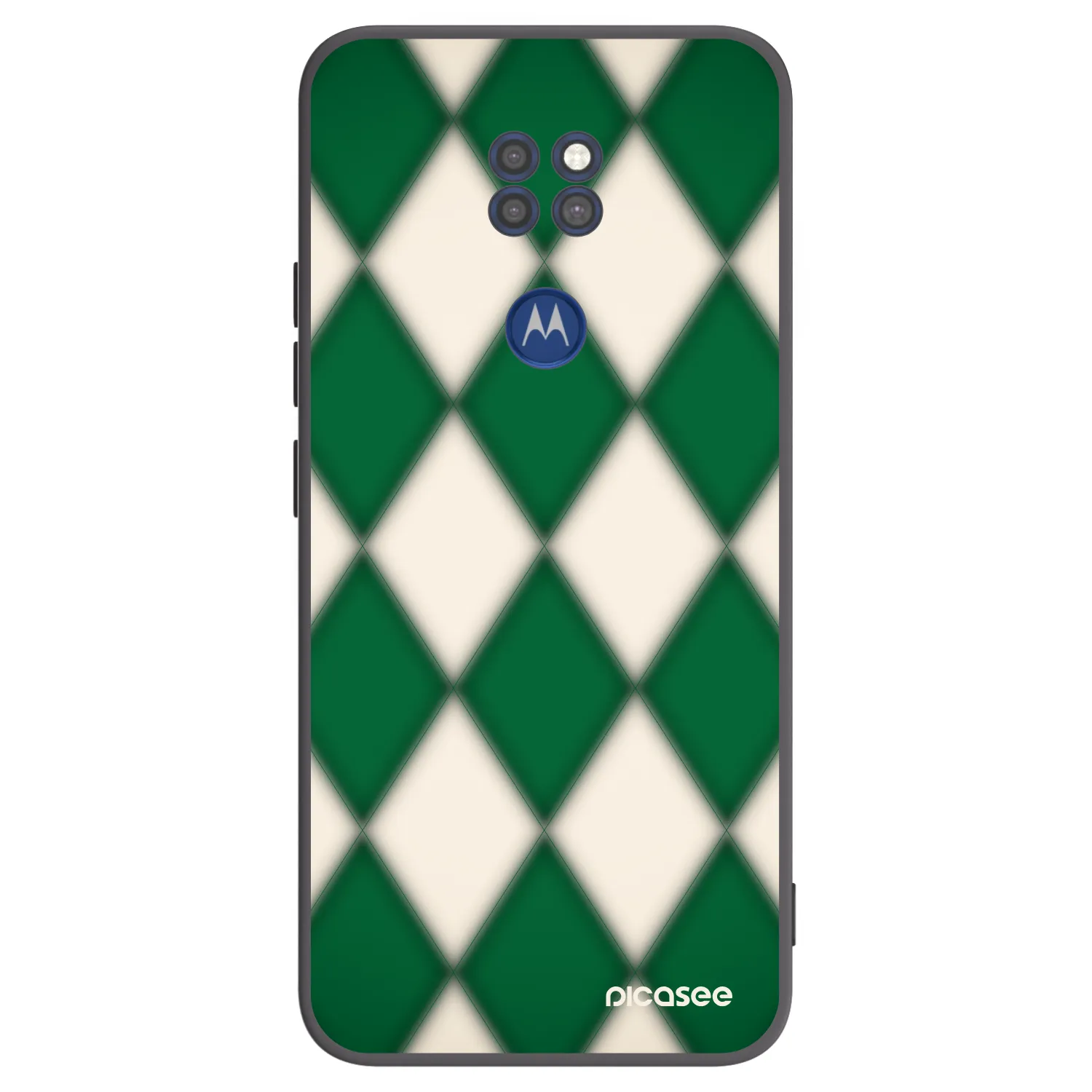 Picasee Μαύρη θήκη σιλικόνης για Motorola Moto G9 Play - Emerald Diamond