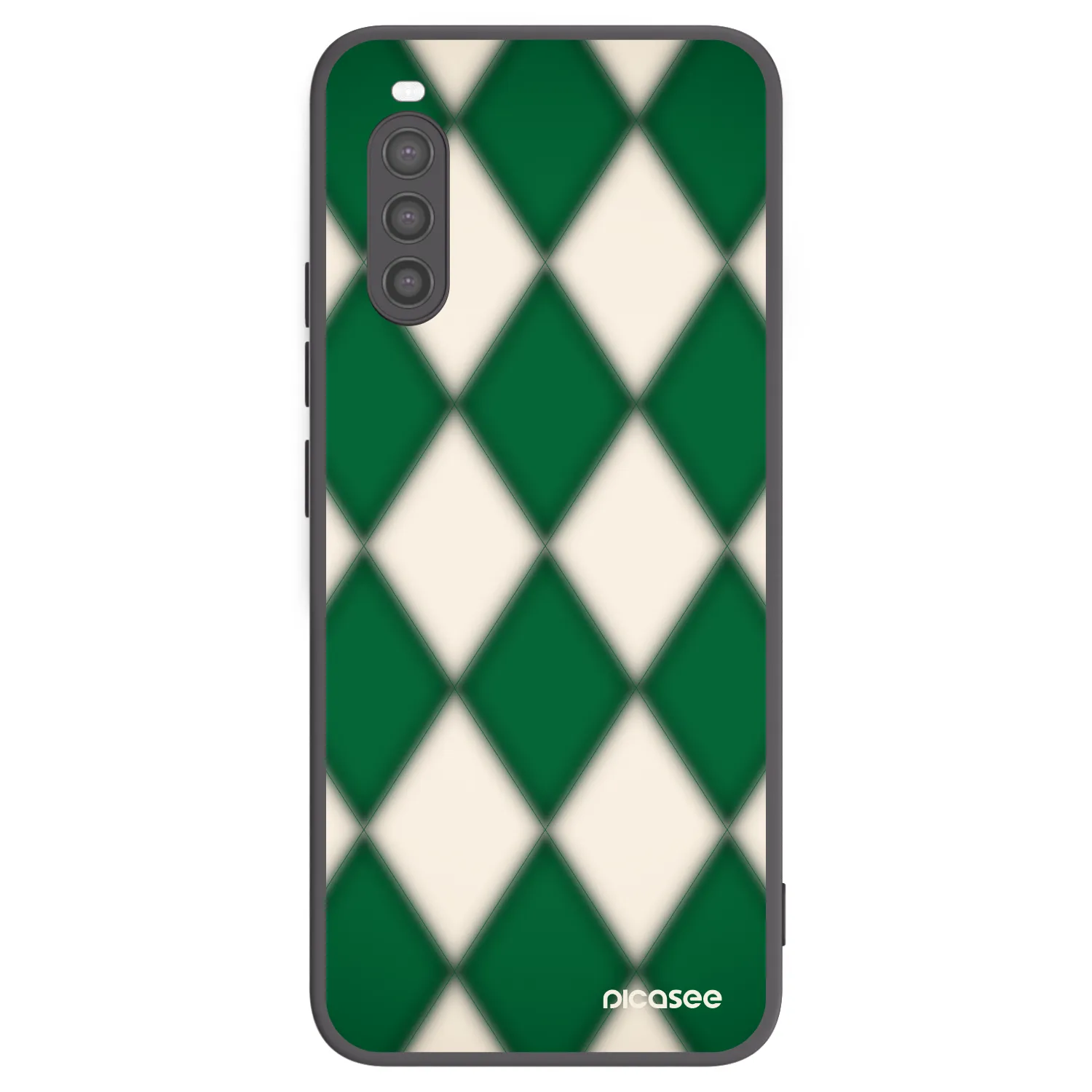 Picasee Μαύρη θήκη σιλικόνης για Sony Xperia 10 II - Emerald Diamond