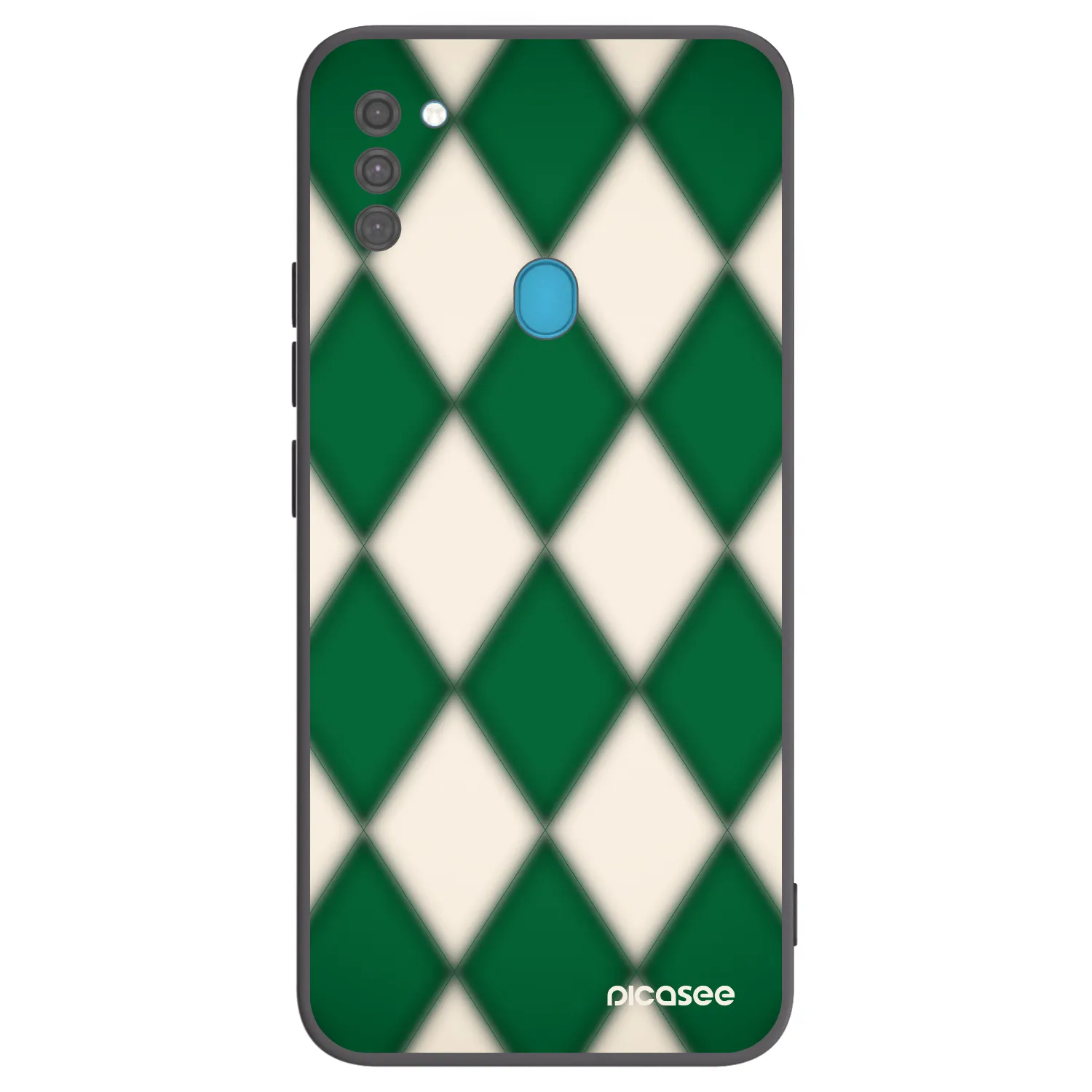 Picasee Μαύρη θήκη σιλικόνης για Samsung Galaxy M11 - Emerald Diamond
