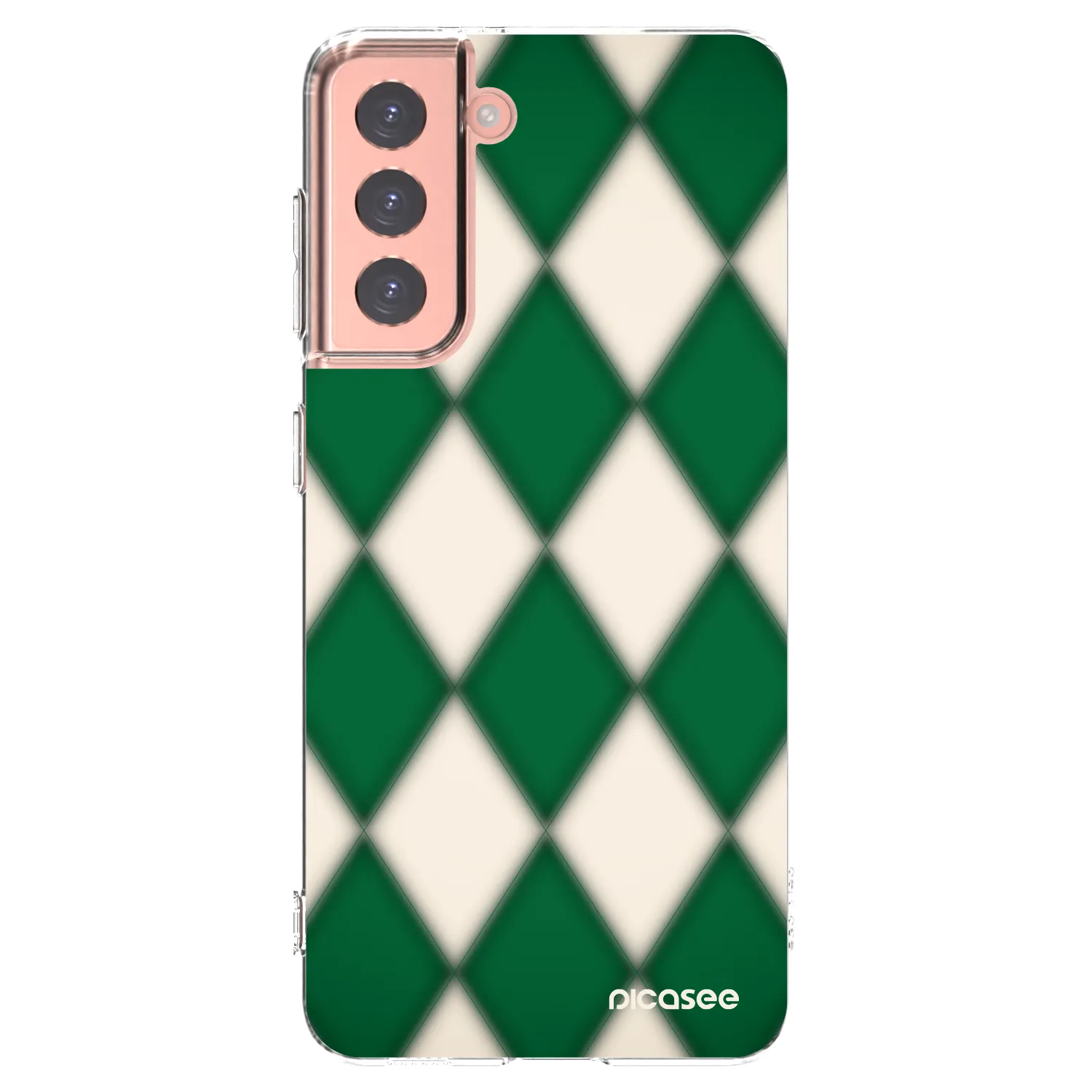 Picasee διαφανής θήκη σιλικόνης Samsung Galaxy S21 5G G991B - Emerald Diamond