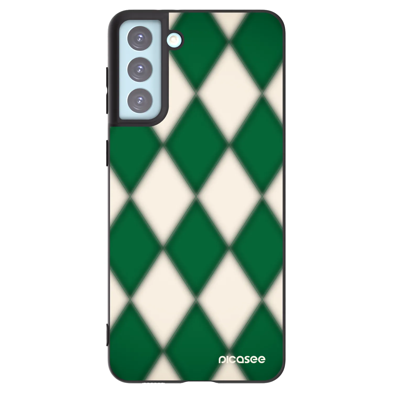 Picasee Μαύρη θήκη σιλικόνης για Samsung Galaxy S21+ 5G G996F - Emerald Diamond
