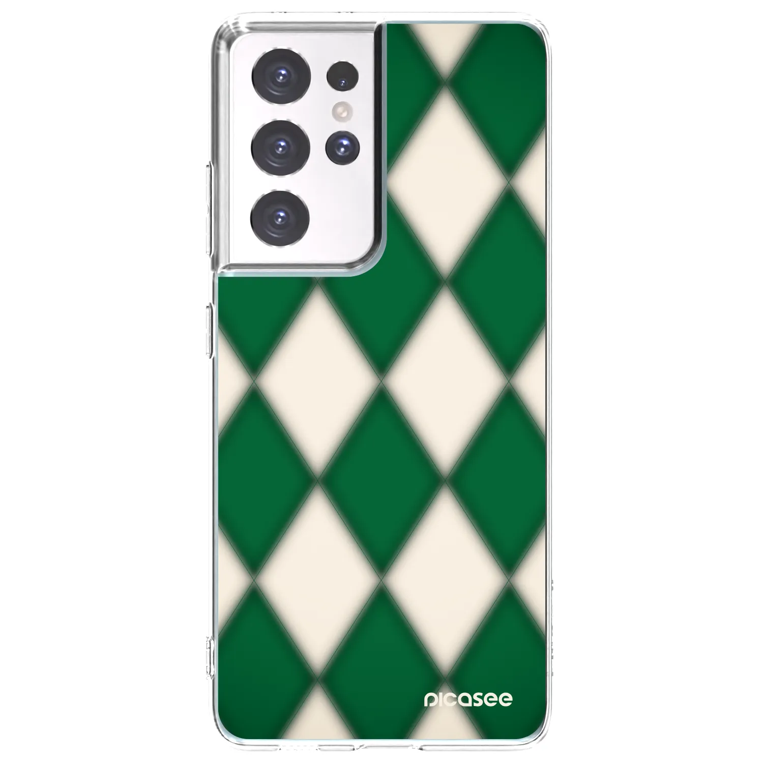 Picasee διαφανής θήκη σιλικόνης Samsung Galaxy S21 Ultra 5G G998B - Emerald Diamond