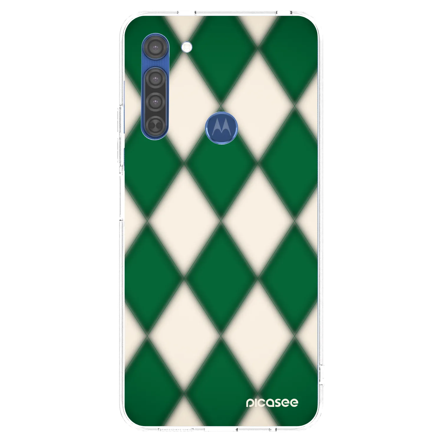 Picasee διαφανής θήκη σιλικόνης Motorola Moto G8 - Emerald Diamond