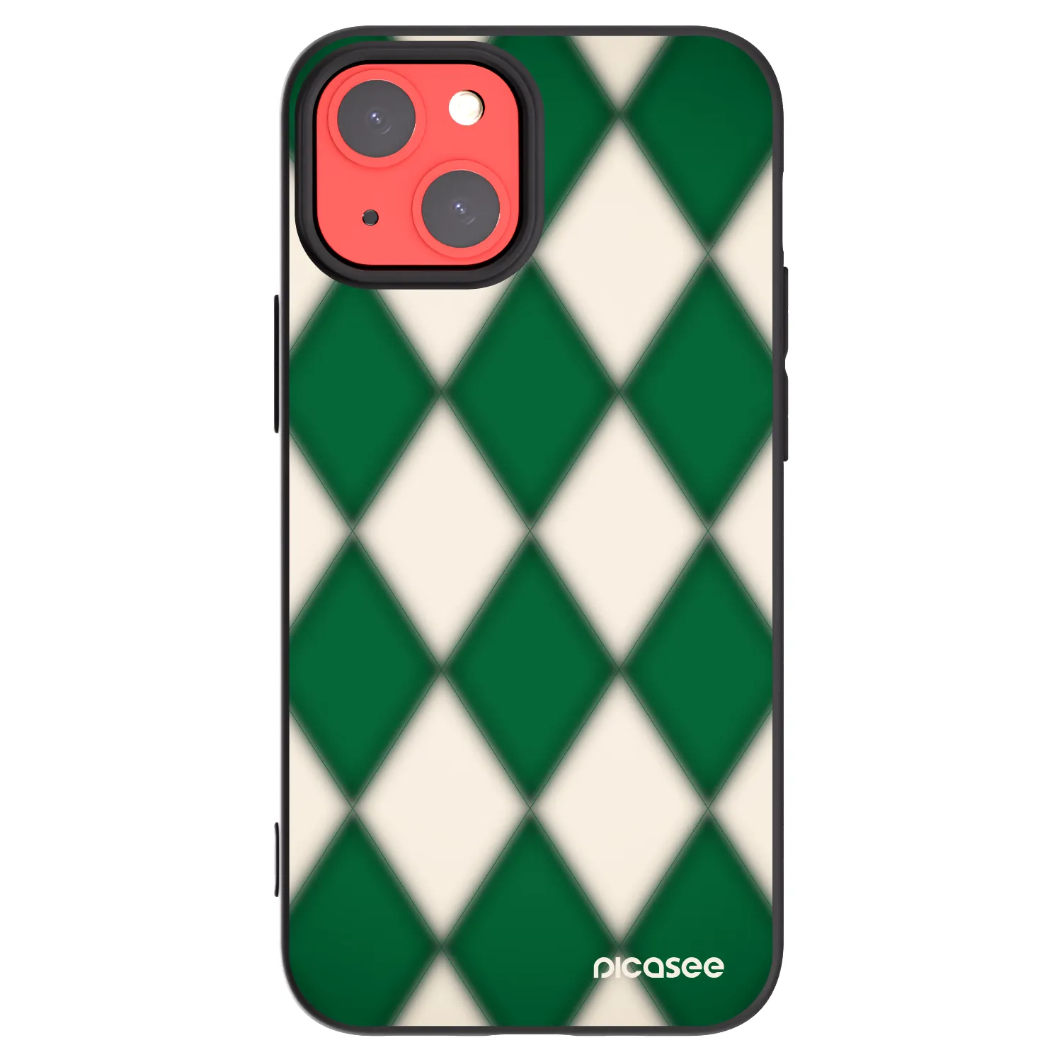 Picasee Μαύρη θήκη σιλικόνης για Apple iPhone 13 mini - Emerald Diamond