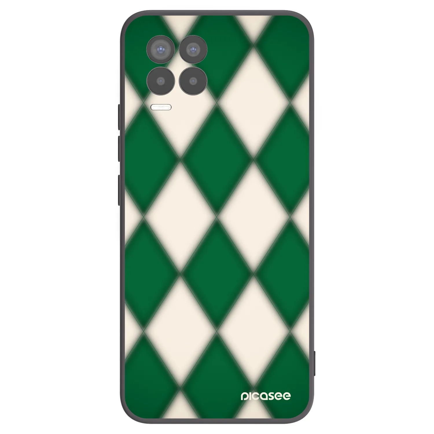 Picasee Μαύρη θήκη σιλικόνης για Realme 8 Pro - Emerald Diamond