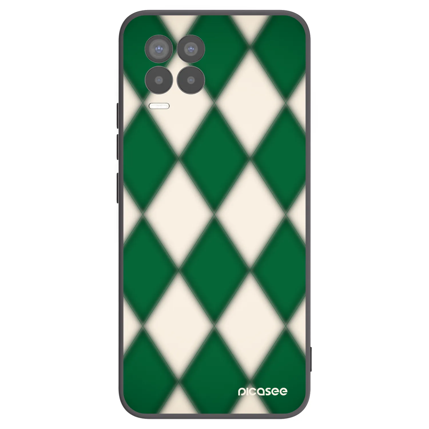 Picasee Μαύρη θήκη σιλικόνης για Realme 8 4G - Emerald Diamond