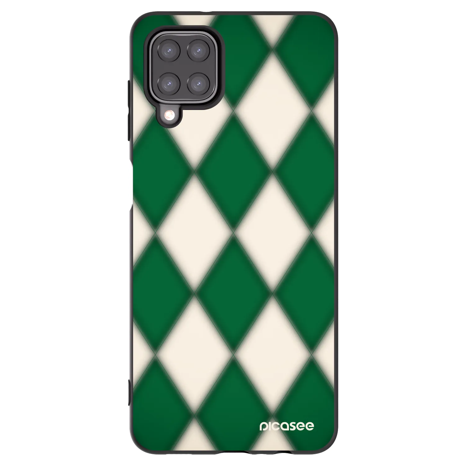 Picasee Μαύρη θήκη σιλικόνης για Samsung Galaxy M12 M127F - Emerald Diamond