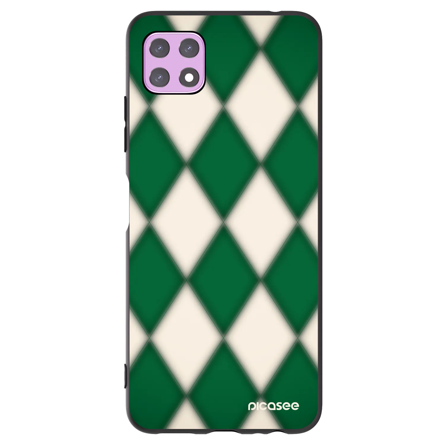 Picasee Μαύρη θήκη σιλικόνης για Samsung Galaxy A22 A226B 5G - Emerald Diamond