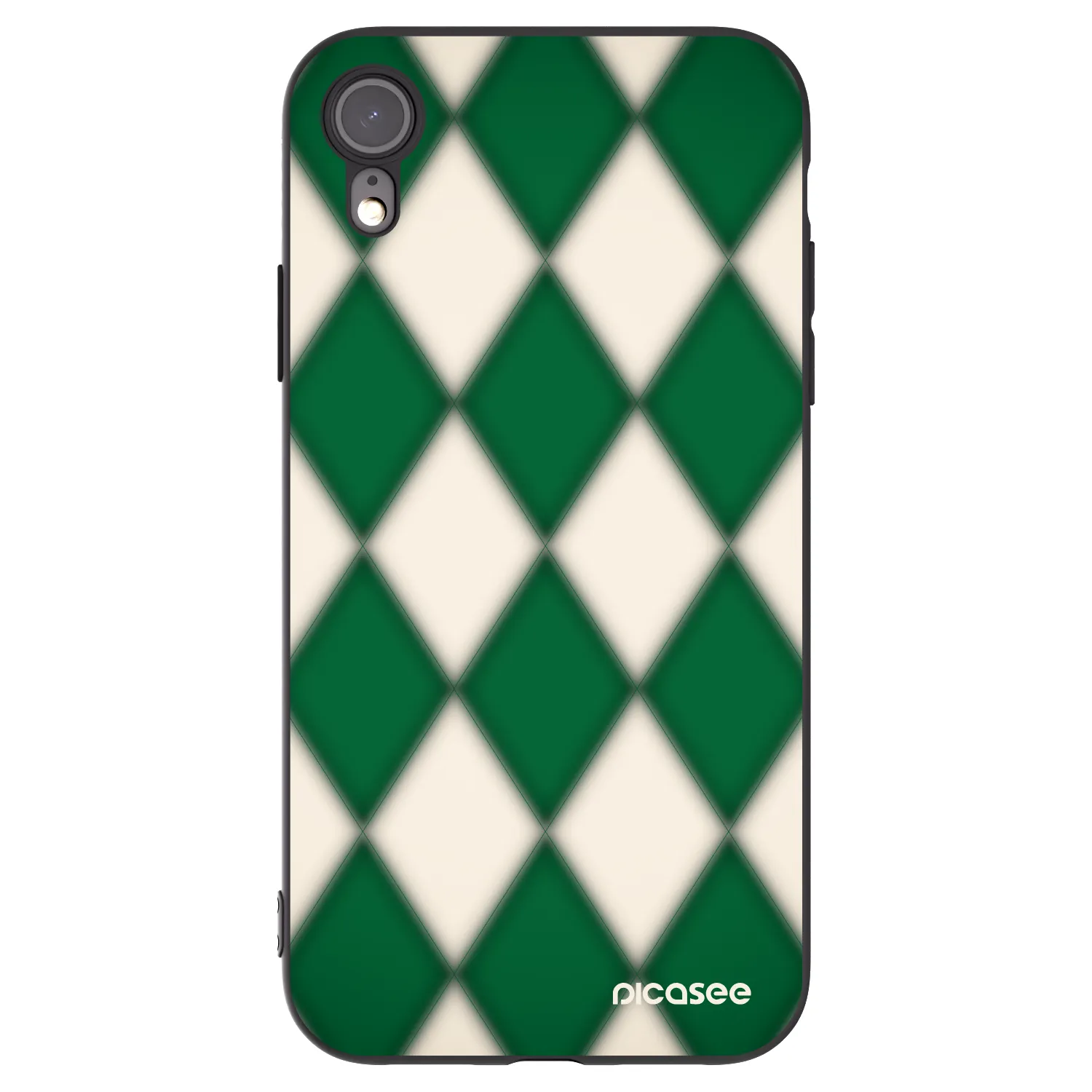 Picasee Μαύρη θήκη σιλικόνης για Apple iPhone 6 Plus/6S Plus - Emerald Diamond