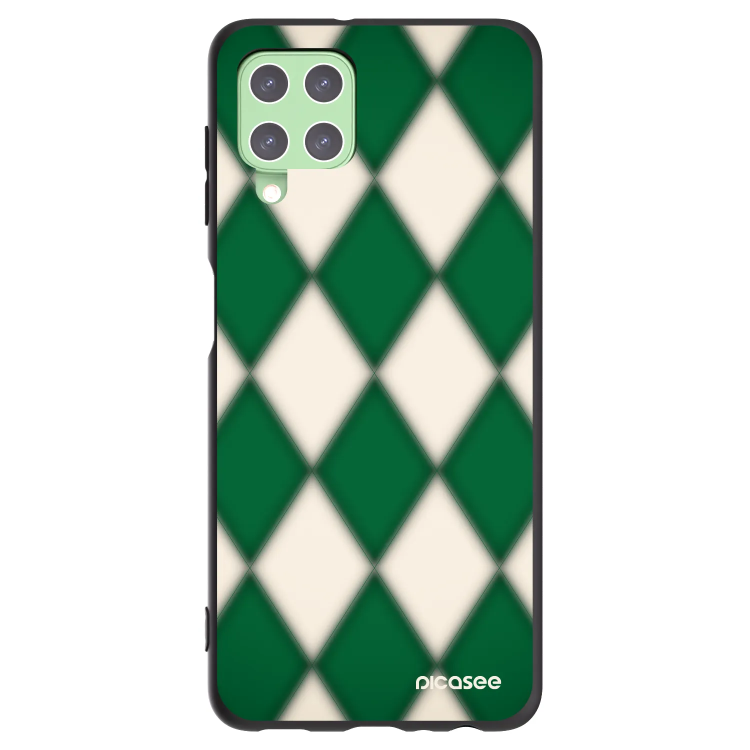 Picasee Μαύρη θήκη σιλικόνης για Samsung Galaxy A22 A225F 4G - Emerald Diamond