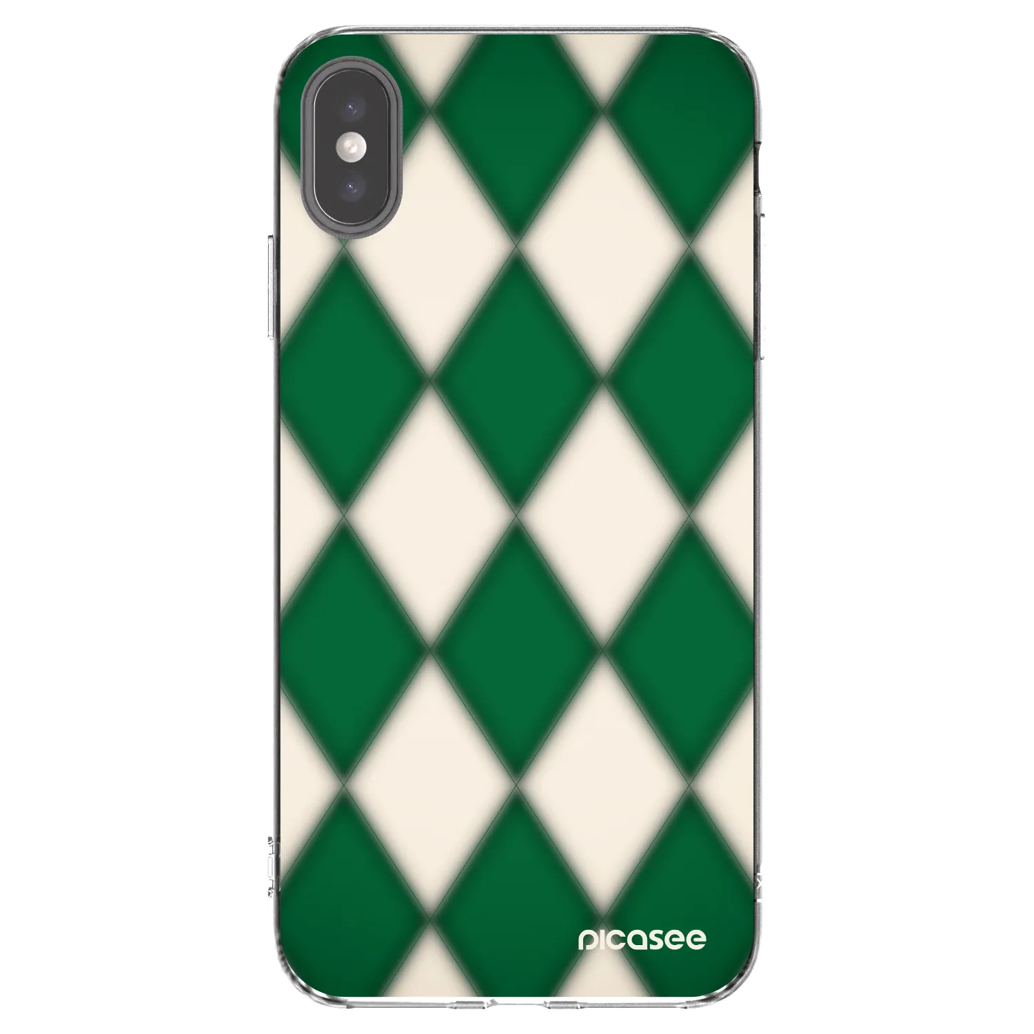 Picasee διαφανής θήκη σιλικόνης Apple iPhone XS Max - Emerald Diamond