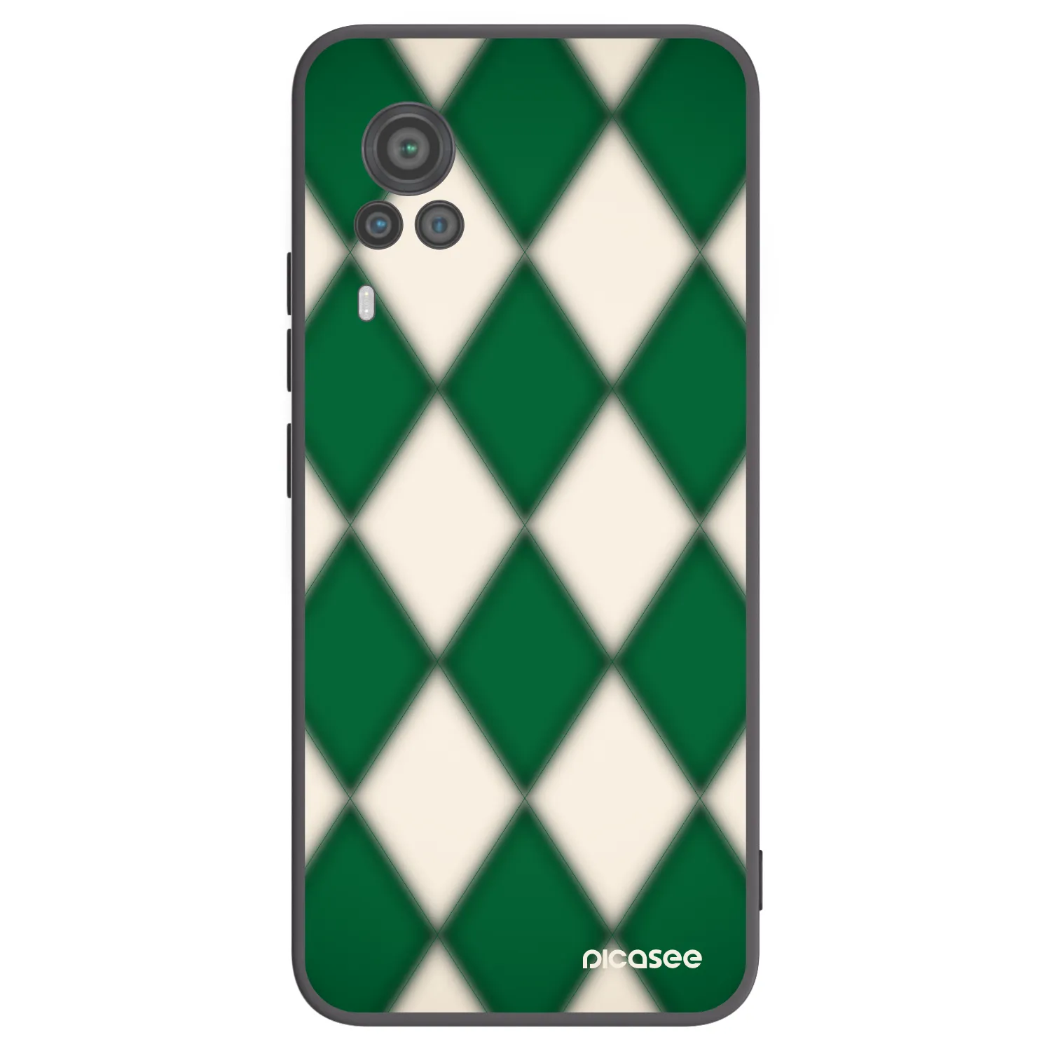 Picasee Μαύρη θήκη σιλικόνης για Vivo X60 Pro 5G - Emerald Diamond