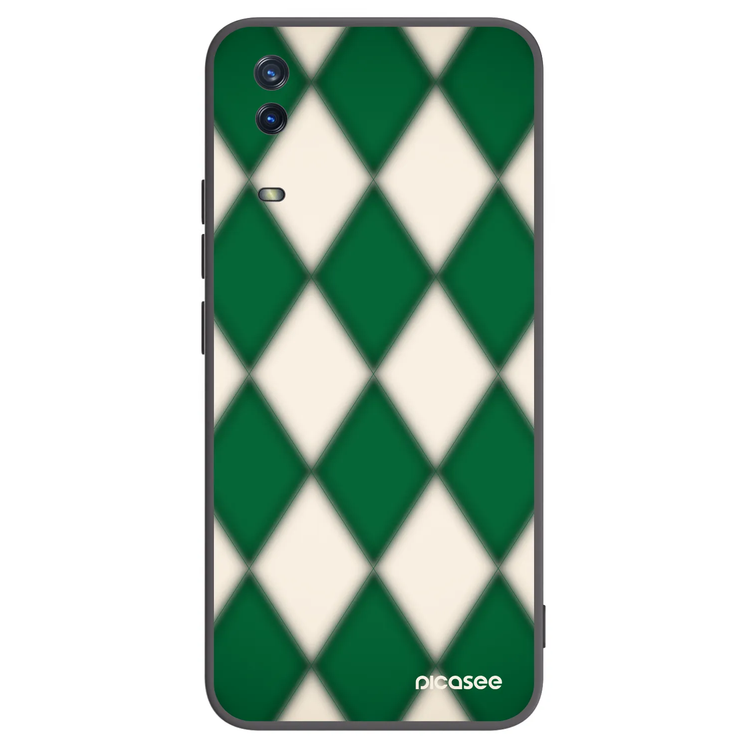 Picasee Μαύρη θήκη σιλικόνης για Vivo Y11s - Emerald Diamond