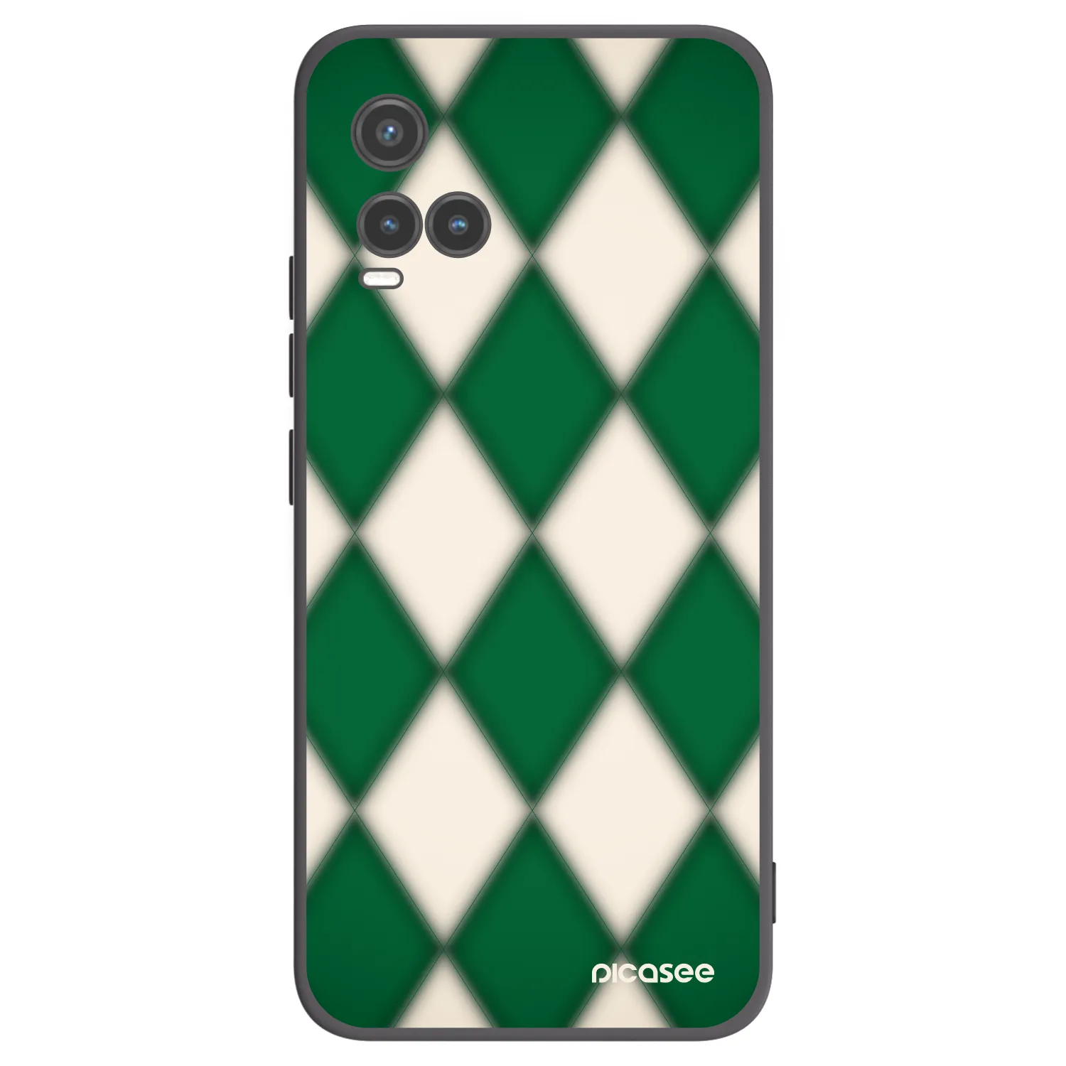 Picasee Μαύρη θήκη σιλικόνης για Vivo Y33s - Emerald Diamond