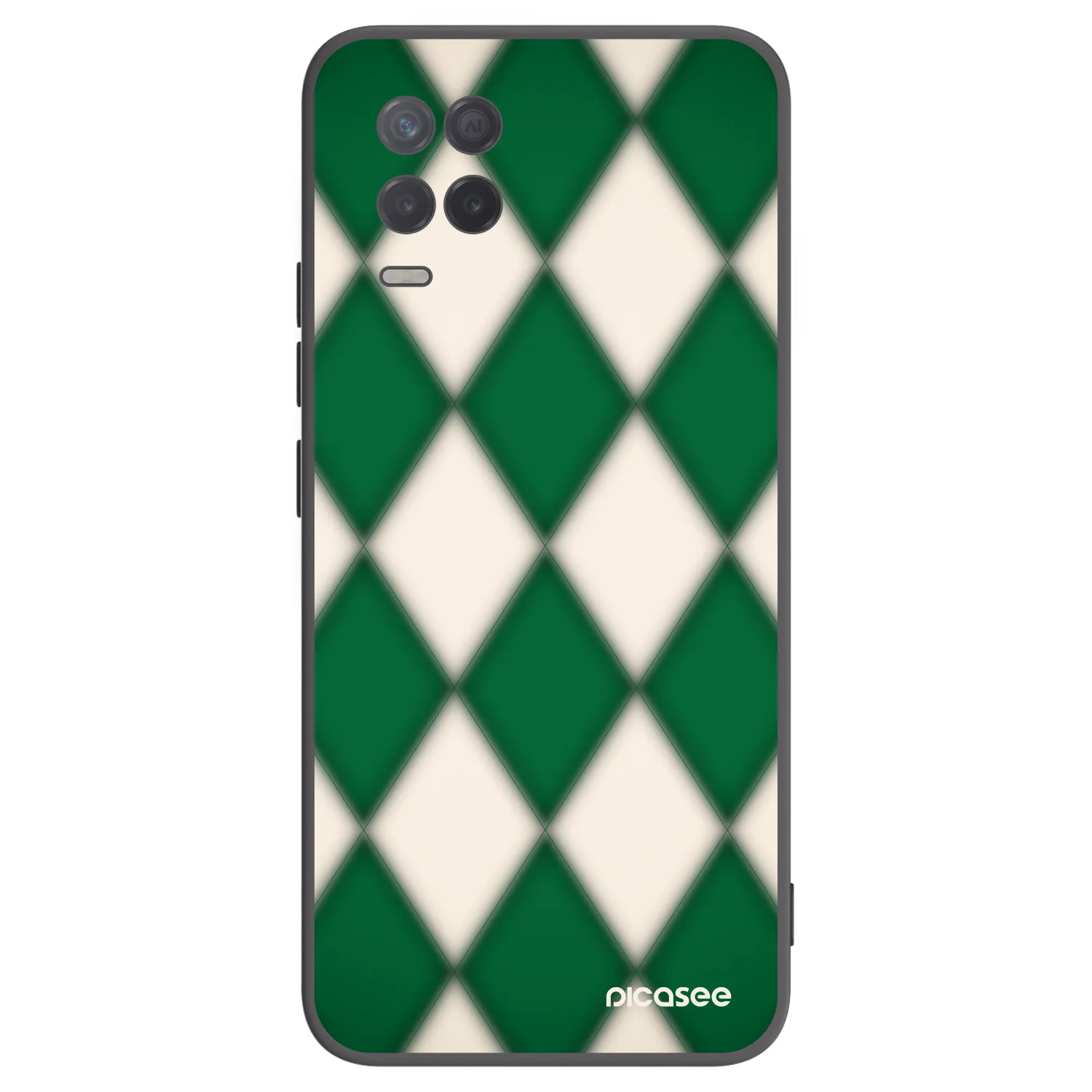 Picasee Μαύρη θήκη σιλικόνης για Realme 8 5G - Emerald Diamond