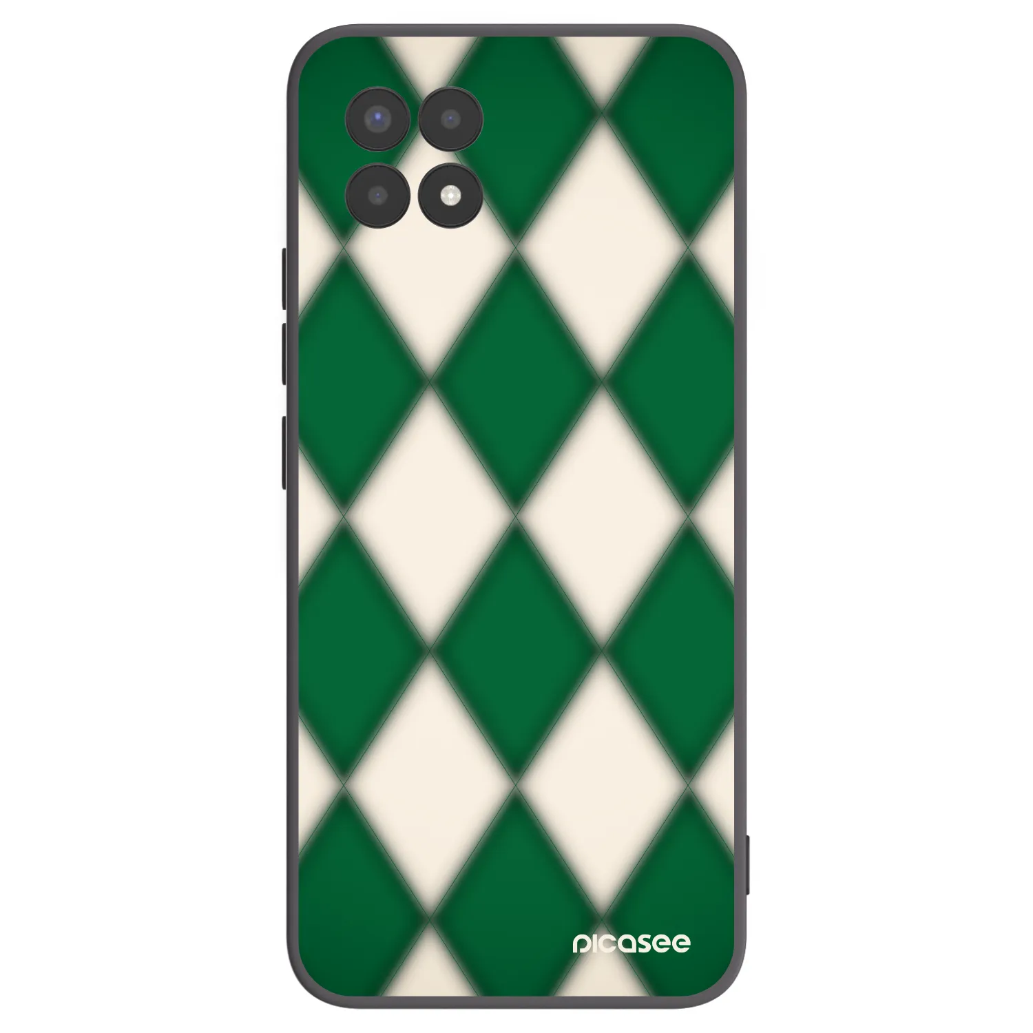 Picasee Μαύρη θήκη σιλικόνης για Realme 8i - Emerald Diamond