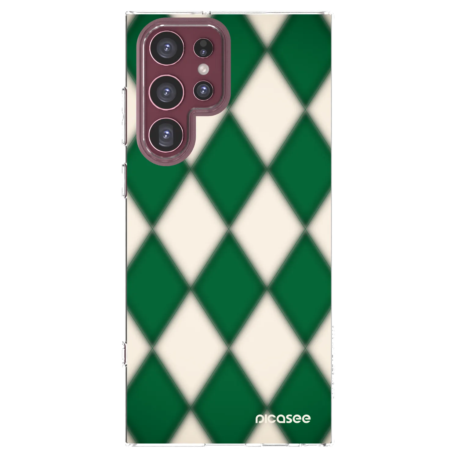 Picasee διαφανής θήκη σιλικόνης Samsung Galaxy S22 Ultra 5G - Emerald Diamond