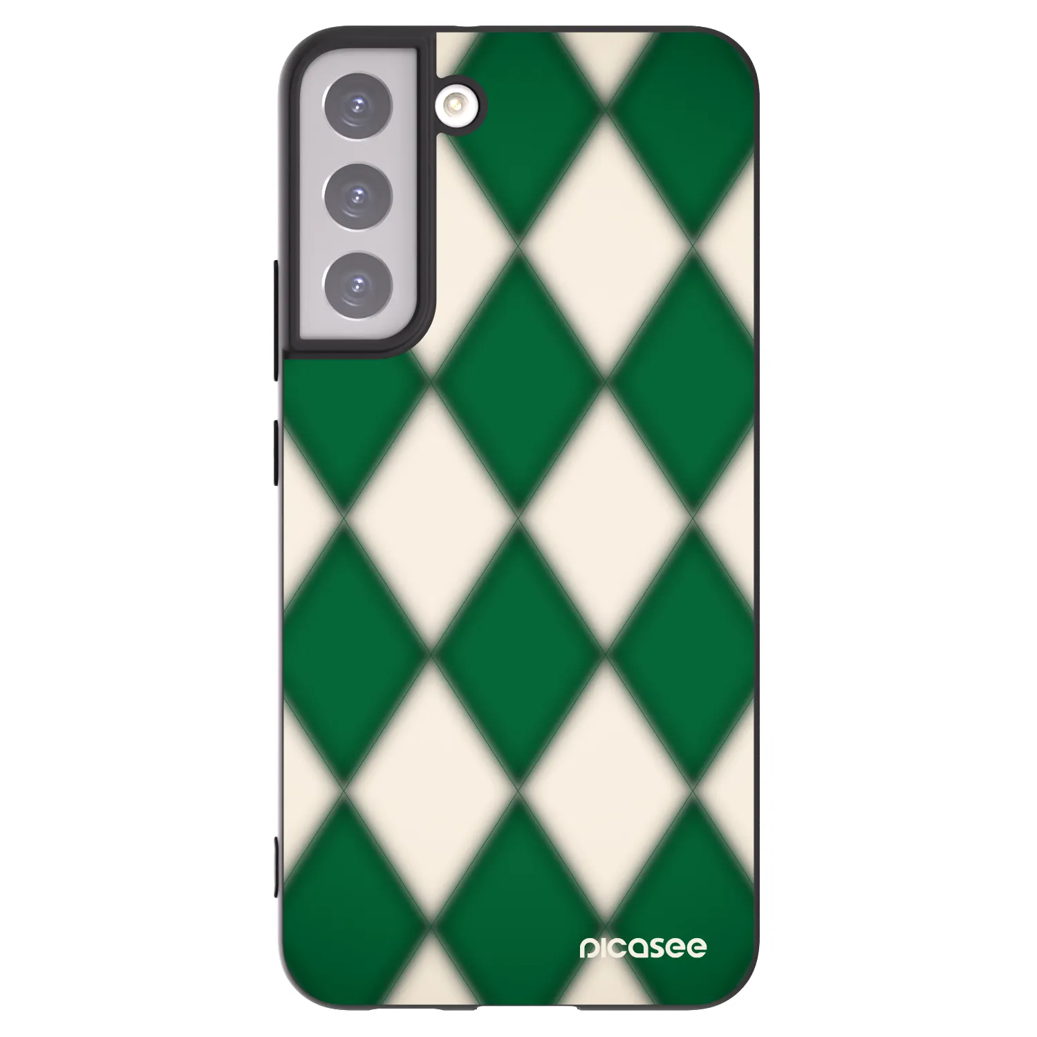Picasee Μαύρη θήκη σιλικόνης για Samsung Galaxy S22+ 5G - Emerald Diamond