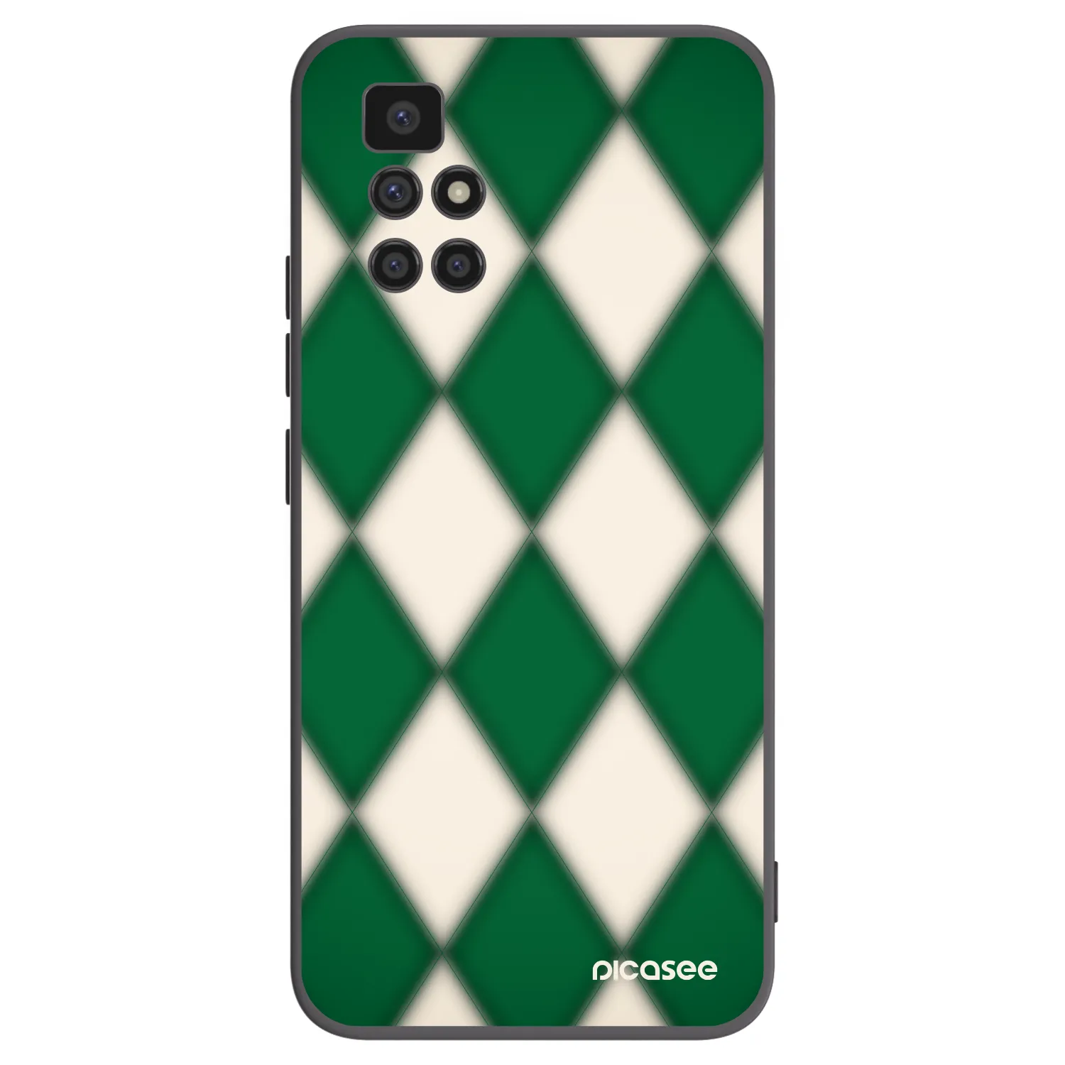 Picasee Μαύρη θήκη σιλικόνης για Xiaomi Redmi 10 (2022) - Emerald Diamond