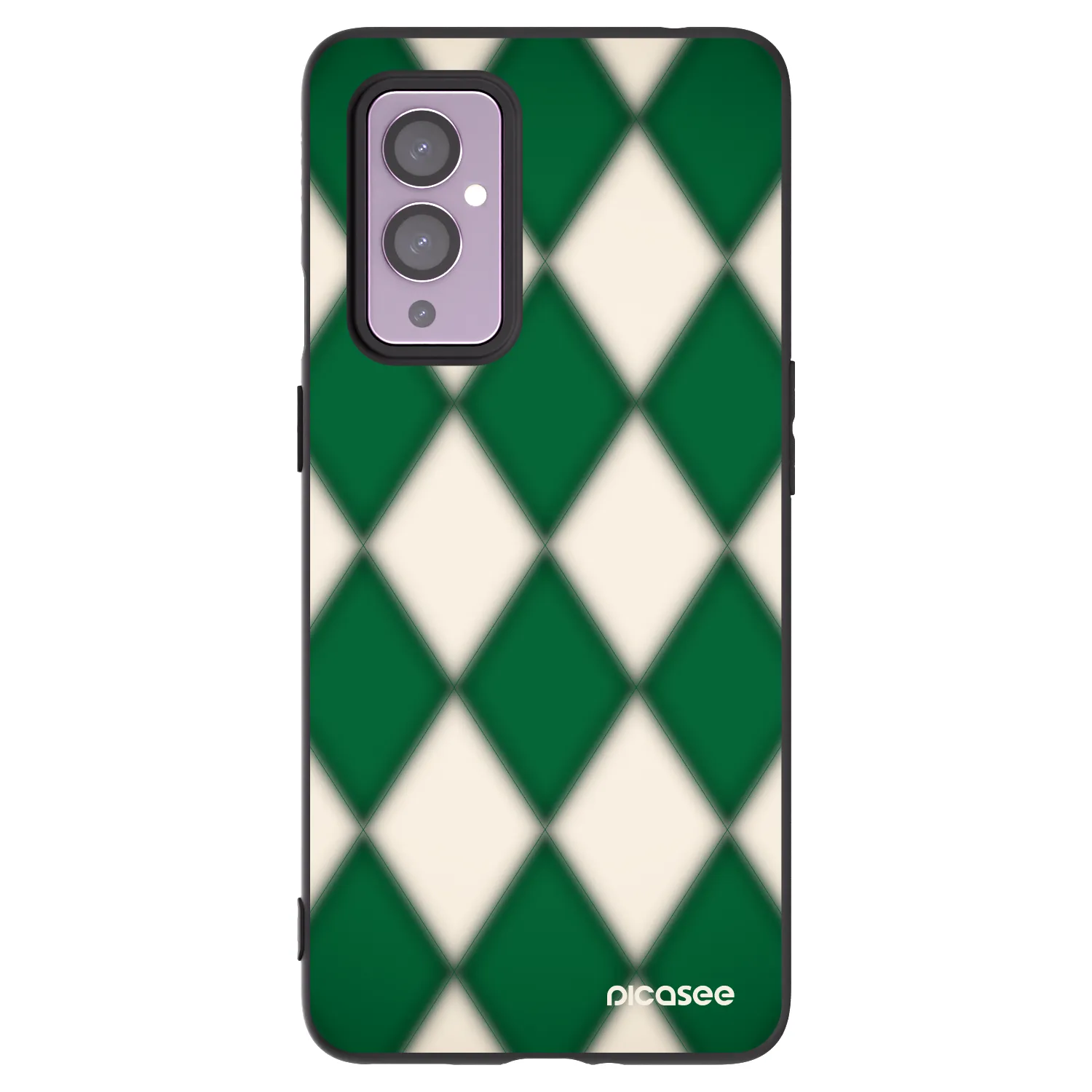 Picasee Μαύρη θήκη σιλικόνης για OnePlus 9 - Emerald Diamond